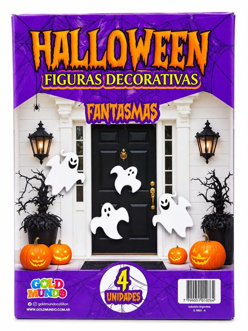Figuras Decorativas Fantasma X4 Unidades